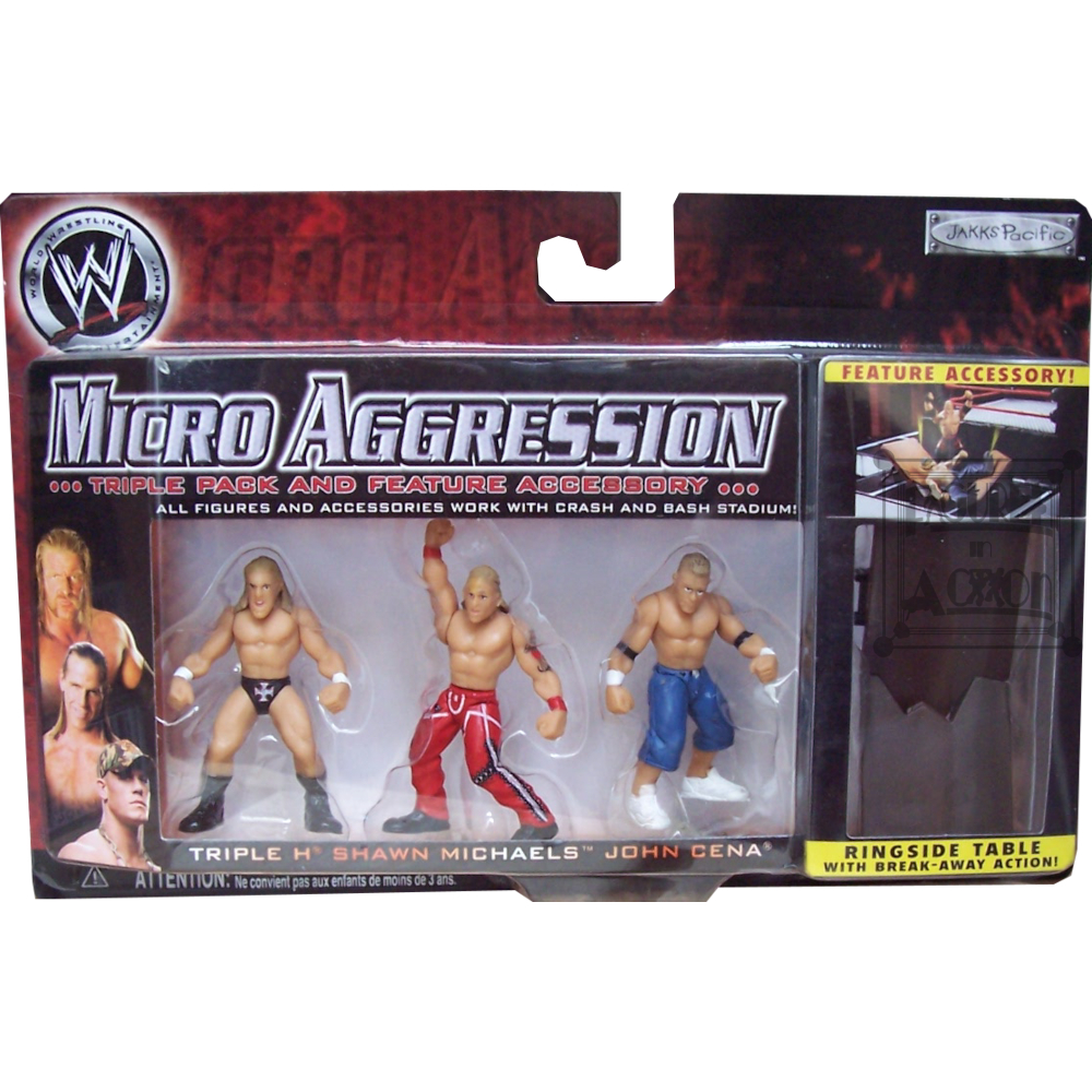 Triple H, Shawn Michaels, John Cena Figuren
