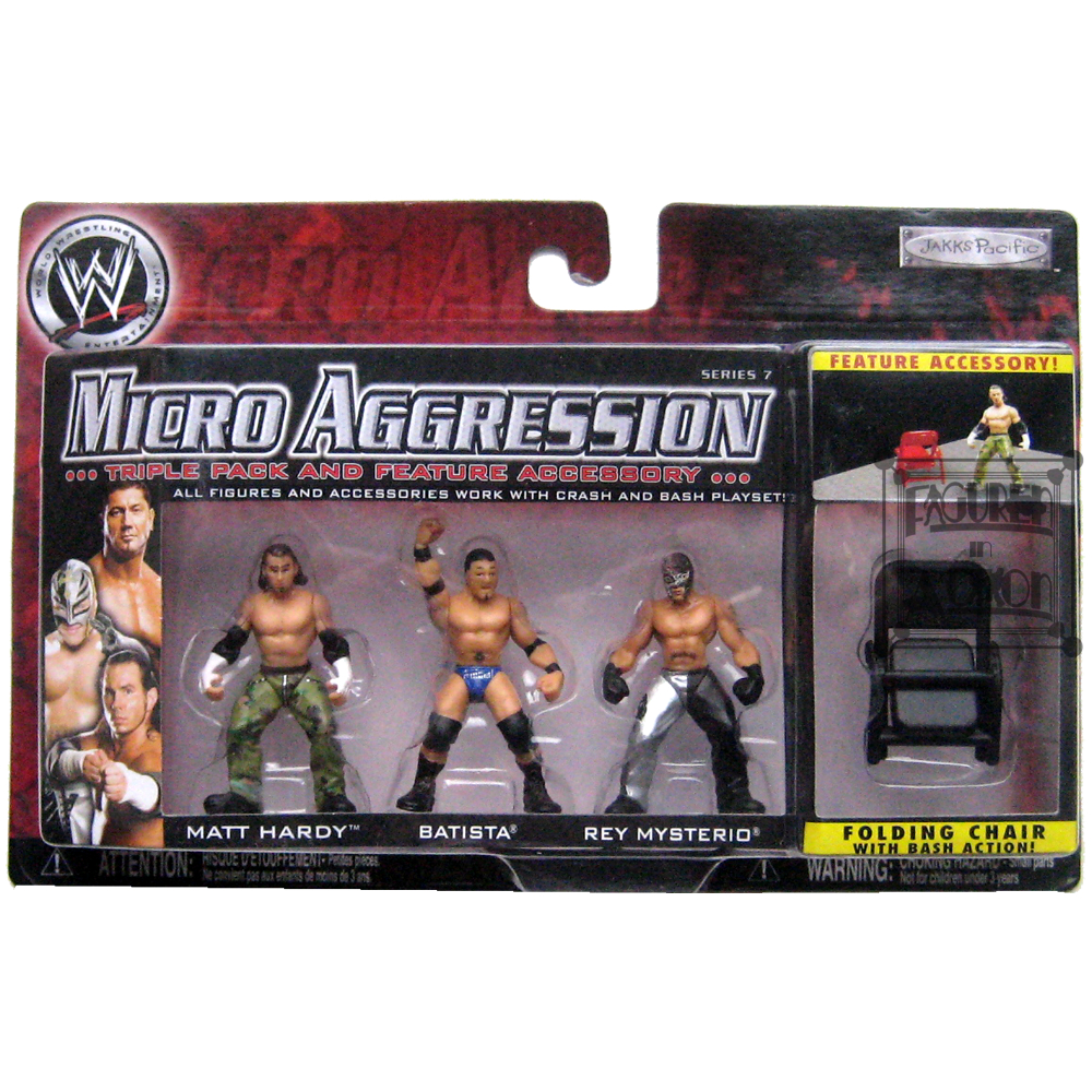 Matt Hardy, Batista, Rey Mysterio Figuren