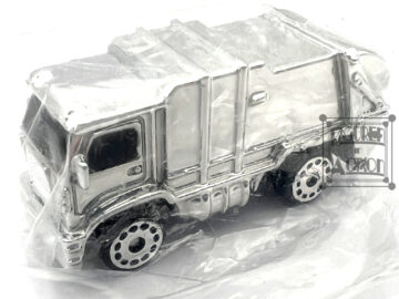 Micro Machines garbage truck silver