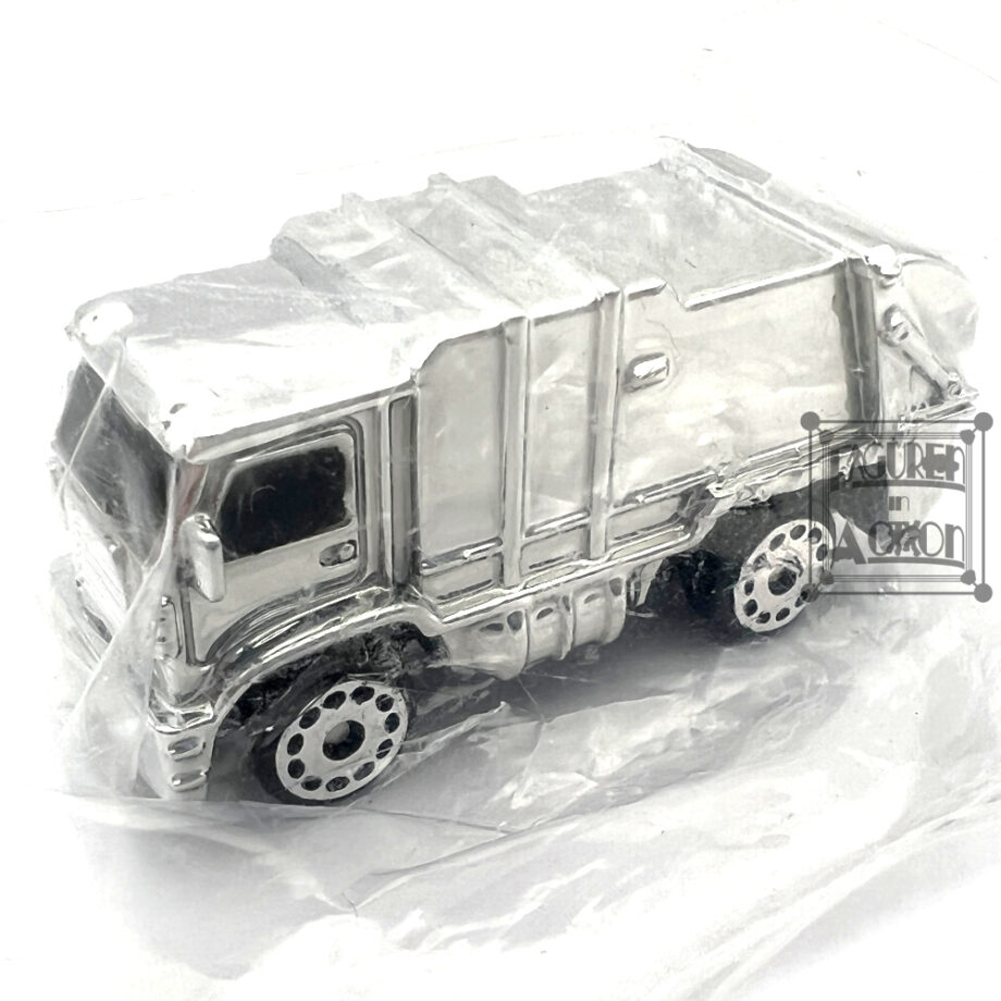 Micro Machines garbage truck silver