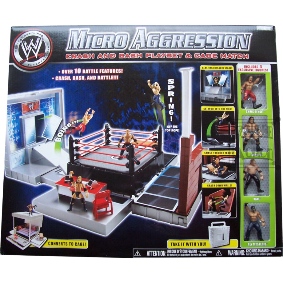 WWE Micro Aggression Crash and Bash Playset