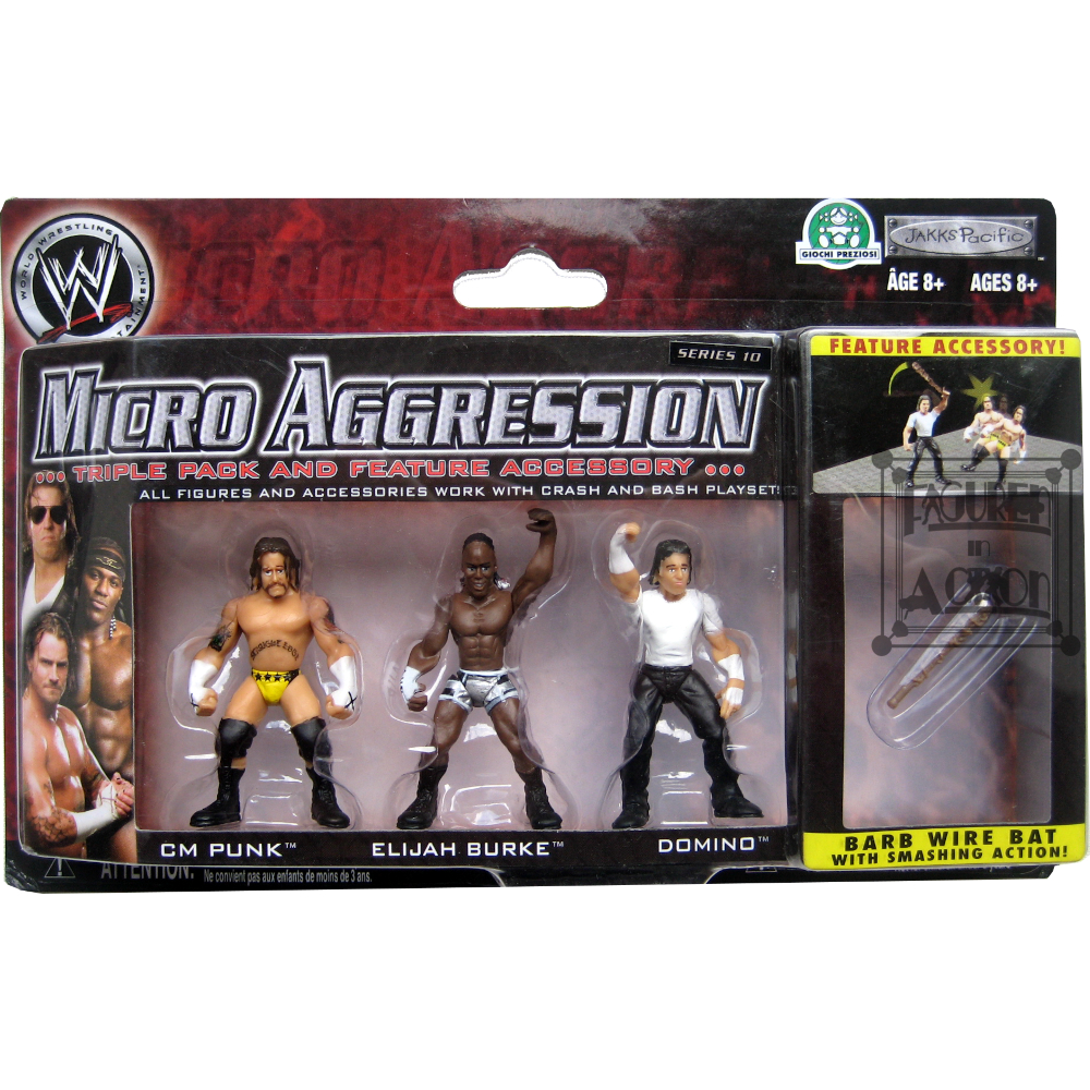 CM Punk, Elijah Burke, Domino Figuren